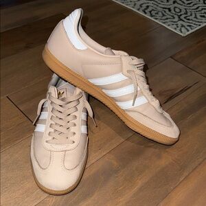 Adidas Samba Tan Sneakers with White Accents